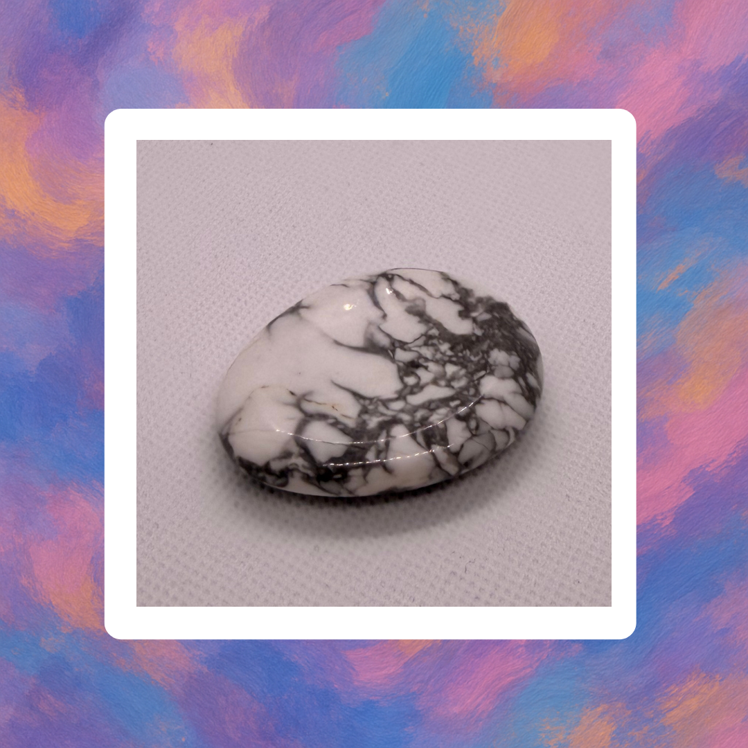 Pierre de Sérénité turquoise blanche – Ancrage, Calme et Énergie Positive