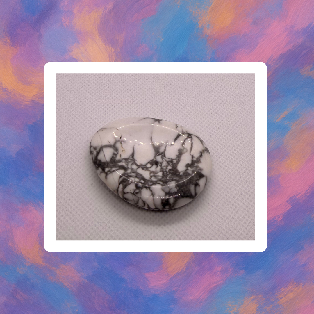 Pierre de Sérénité turquoise blanche – Ancrage, Calme et Énergie Positive