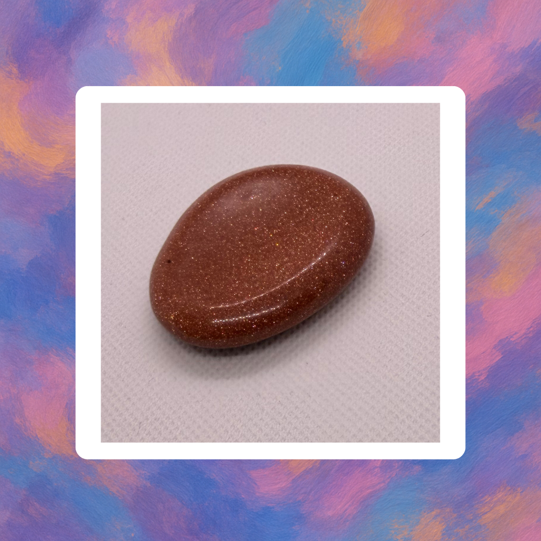 Pierre de Sérénité  rouge étoilée – Ancrage, Calme et Énergie Positive