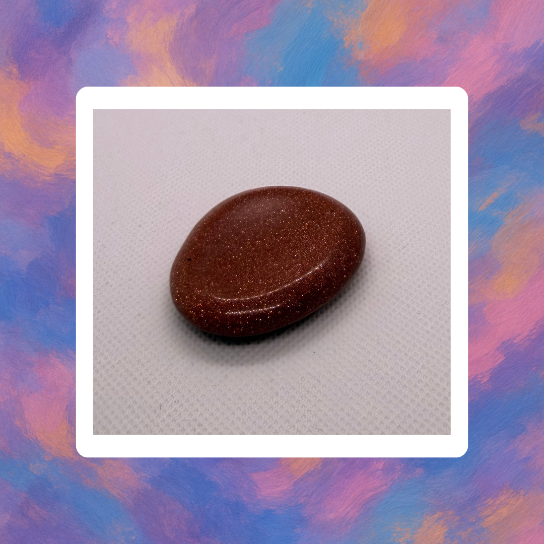 Pierre de Sérénité  rouge étoilée – Ancrage, Calme et Énergie Positive