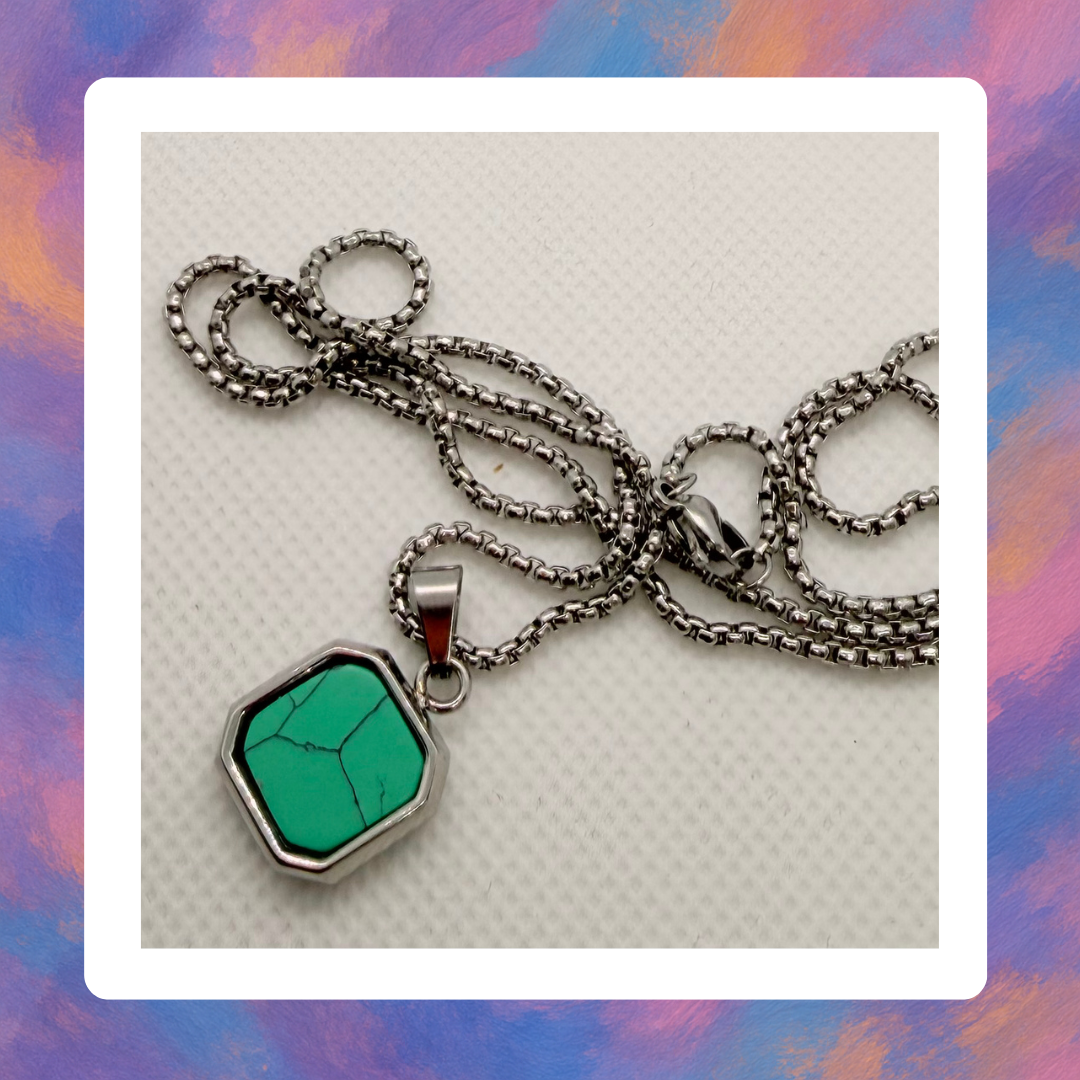 Pendentif en Turquoise – Protection, Communication et Sérénité